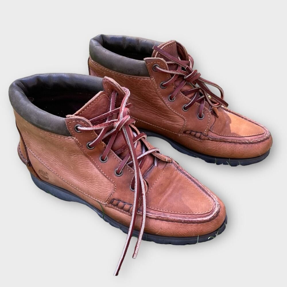 Timberland Womens Waterproof Leather Brown Ankle Shoes Leather Sz 7M